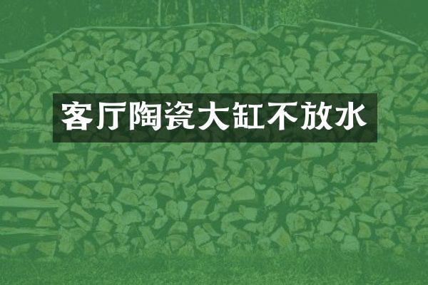 客厅陶瓷大缸不放水