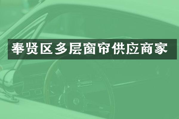 奉贤区多层窗帘供应商家