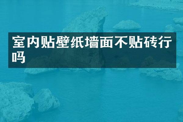 室内贴壁纸墙面不贴砖行吗