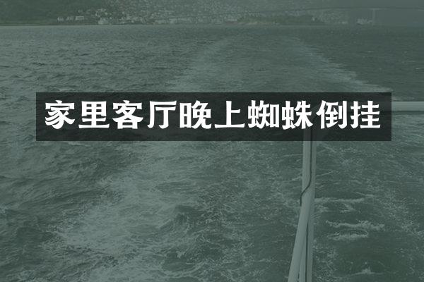 家里客厅晚上蜘蛛倒挂