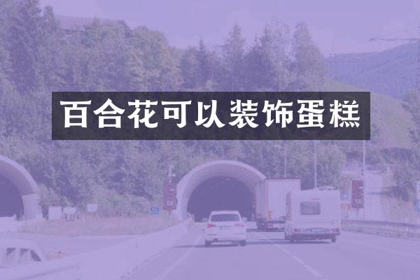 百合花可以装饰蛋糕