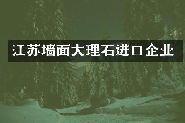 江苏墙面大理石进口企业