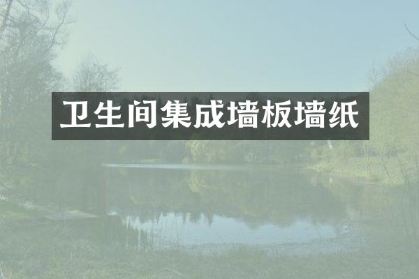 卫生间集成墙板墙纸