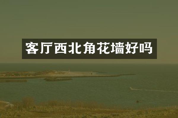 客厅西北角花墙好吗