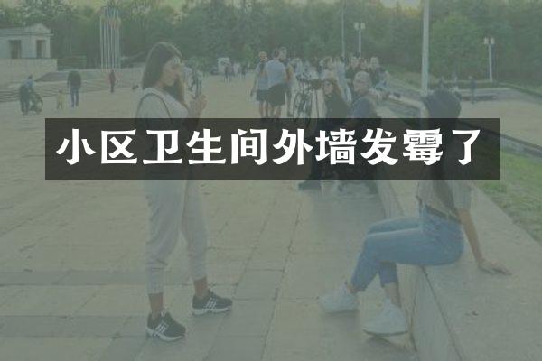 小区卫生间外墙发霉了