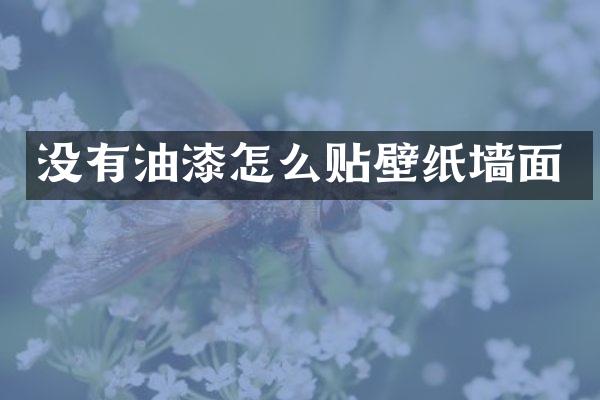 没有油漆怎么贴壁纸墙面