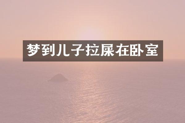 梦到儿子拉屎在卧室