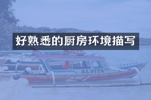 好熟悉的厨房环境描写