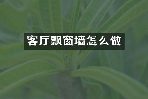 客厅飘窗墙怎么做