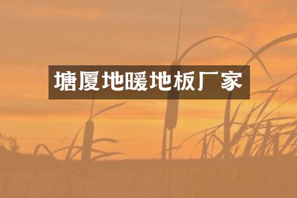 塘厦地暖地板厂家