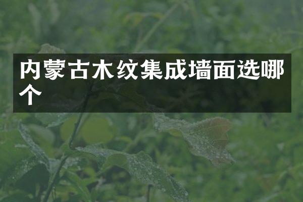 内蒙古木纹集成墙面选哪个