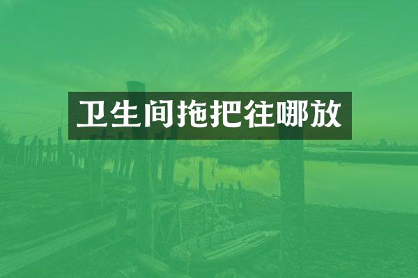 卫生间拖把往哪放