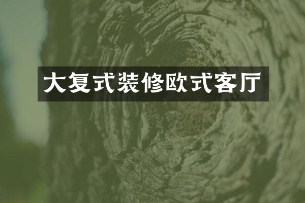 大复式装修欧式客厅