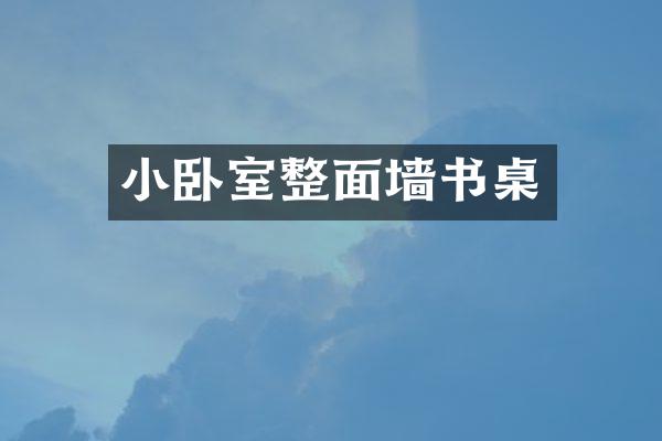 小卧室整面墙书桌