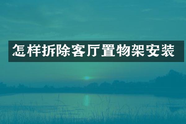 怎样拆除客厅置物架安装