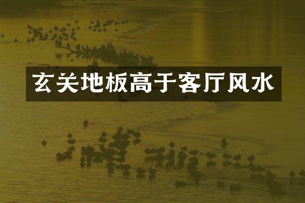 玄关地板高于客厅风水