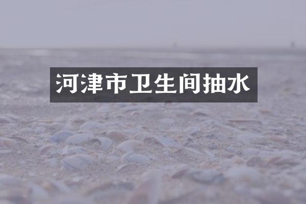 河津市卫生间抽水