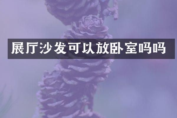 展厅沙发可以放卧室吗吗