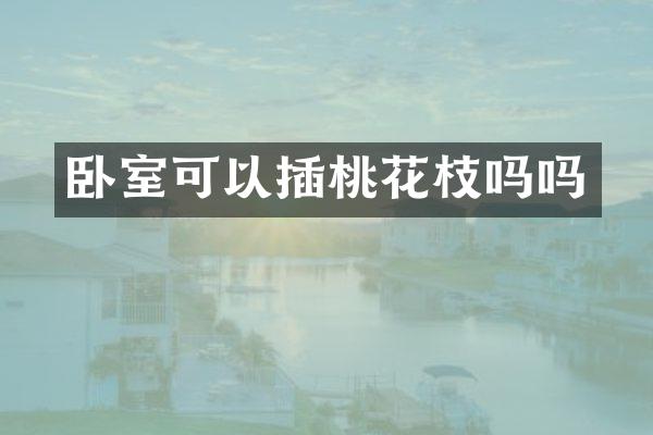 卧室可以插桃花枝吗吗