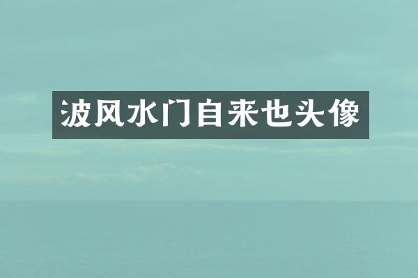 波风水门自来也头像