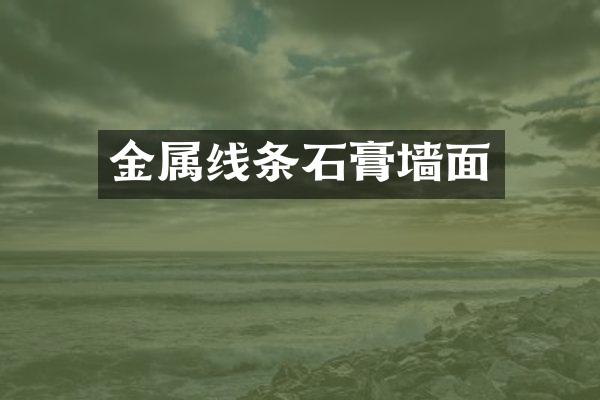 金属线条石膏墙面