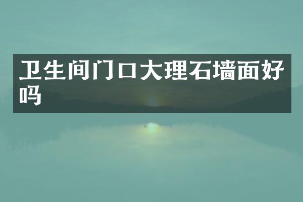 卫生间门口大理石墙面好吗