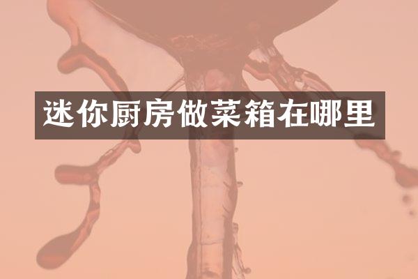 迷你厨房做菜箱在哪里