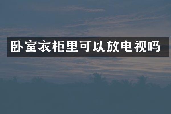 卧室衣柜里可以放电视吗