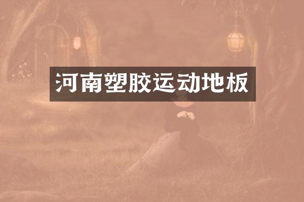 河南塑胶运动地板