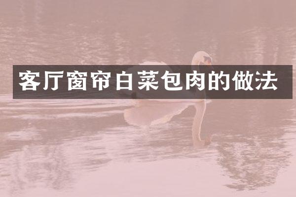 客厅窗帘白菜包肉的做法