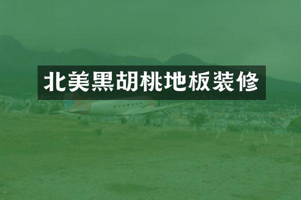 北美黑胡桃地板装修