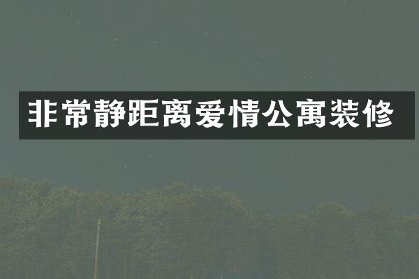非常静距离爱情公寓装修