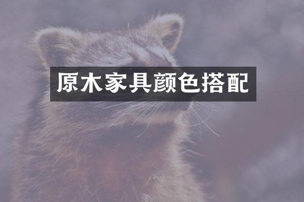 原木家具颜色搭配