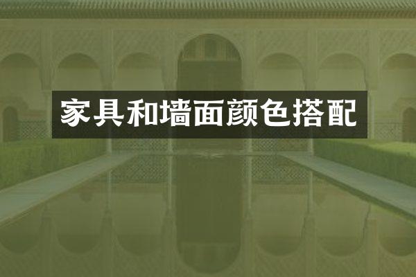 家具和墙面颜色搭配