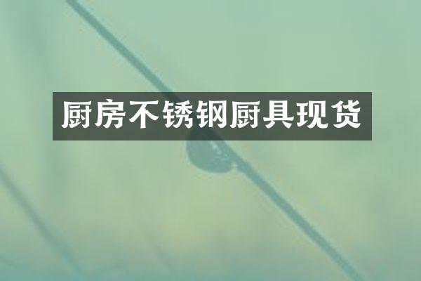 厨房不锈钢厨具现货