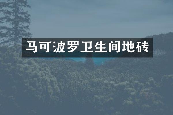 马可波罗卫生间地砖
