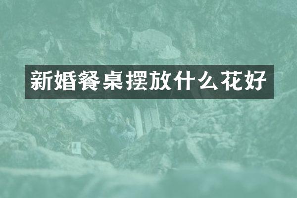新婚餐桌摆放什么花好