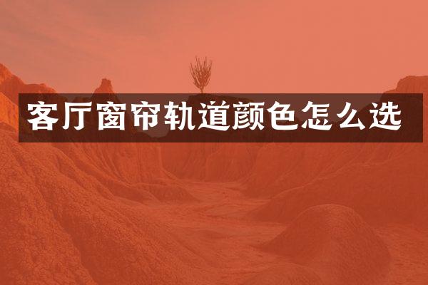 客厅窗帘轨道颜色怎么选