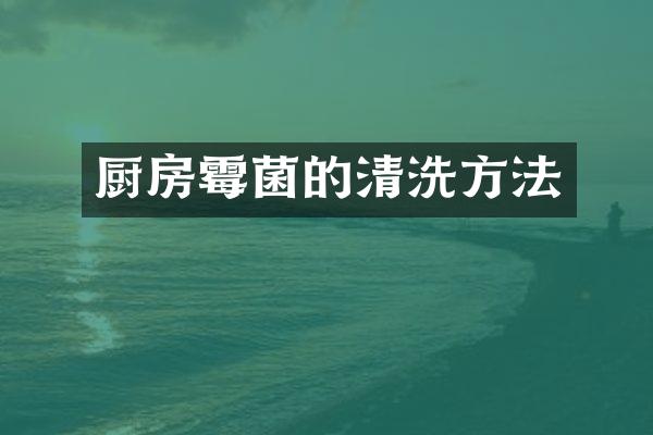 厨房霉菌的清洗方法