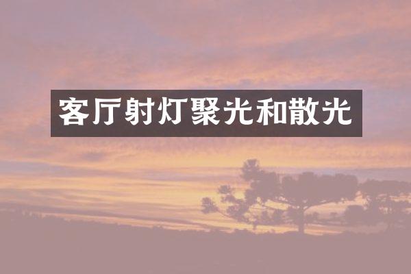 客厅射灯聚光和散光
