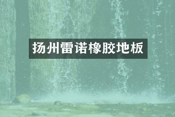 扬州雷诺橡胶地板