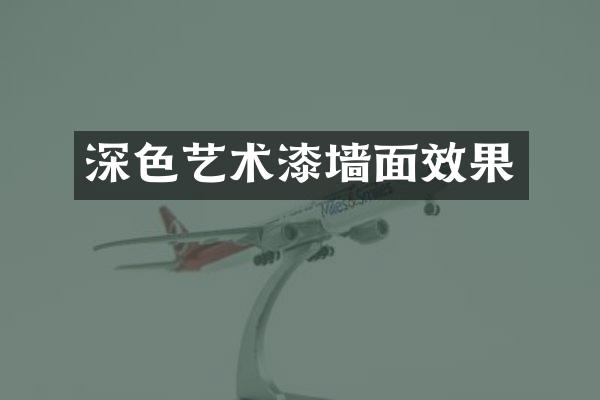 深色艺术漆墙面效果