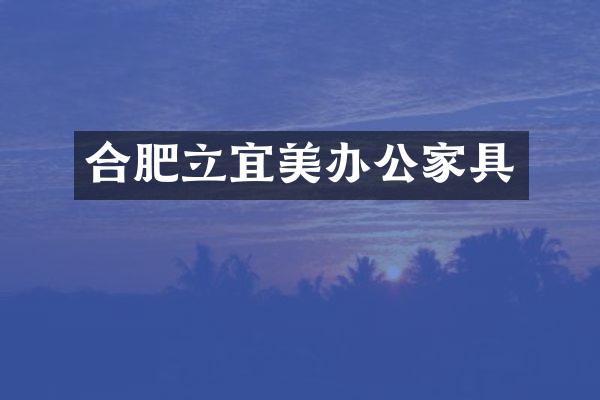 合肥立宜美办公家具