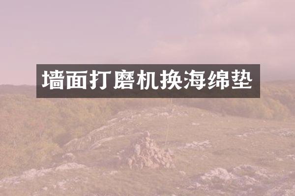 墙面打磨机换海绵垫
