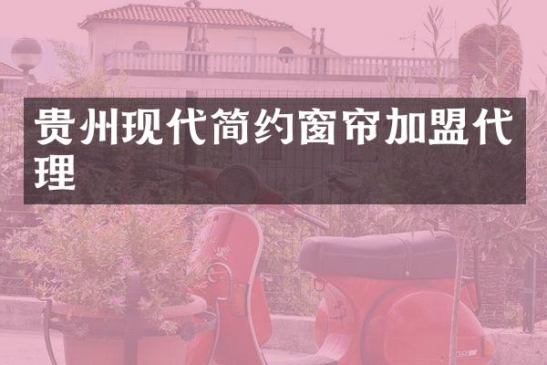 贵州现代简约窗帘加盟代理
