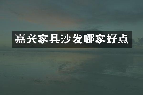 嘉兴家具沙发哪家好点