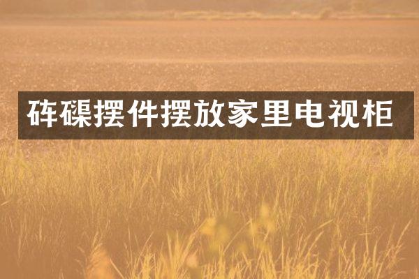 砗磲摆件摆放家里电视柜
