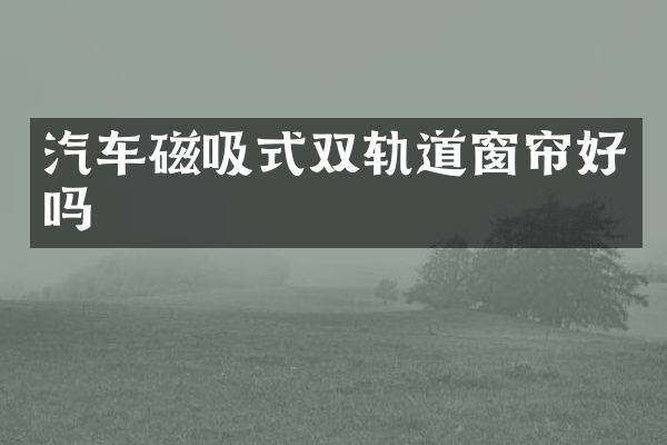 汽车磁吸式双轨道窗帘好吗