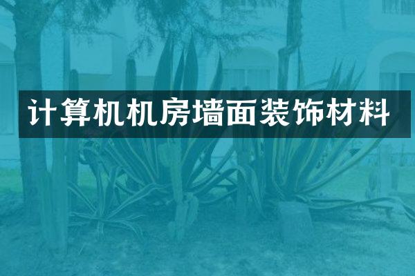计算机机房墙面装饰材料