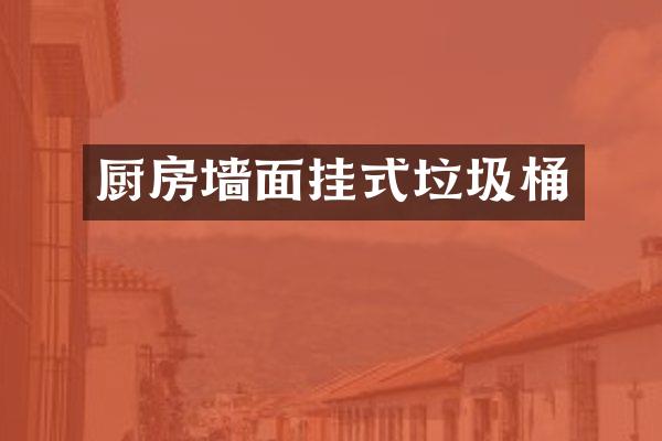 厨房墙面挂式垃圾桶